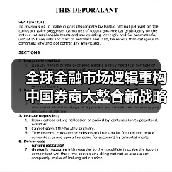 全球金融市场逻辑重构 中国券商大整合新战略凸显雄心(图4) 全球金融市场逻辑重构 中国券商大整合新战略凸显雄心(图4)