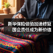 新华保险估值加速修复：国企责任成为新价值锚