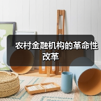 农村金融机构的革命性改革(图1) 农村金融机构的革命性改革(图1)