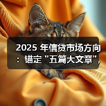 2025 年信贷市场方向：锚定 