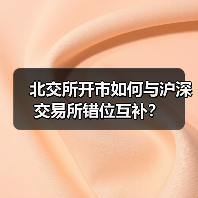 北交所开市如何与沪深交易所错位互补?(图2) 北交所开市如何与沪深交易所错位互补?(图2)