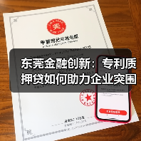 东莞金融创新：专利质押贷如何助力企业突围？（图2）