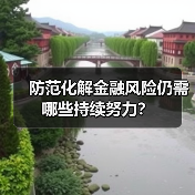 防范化解金融风险仍需哪些持续努力?(图4) 防范化解金融风险仍需哪些持续努力?(图4)