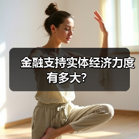 金融支持实体经济力度有多大？