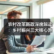 农村改革新政深度解读:乡村振兴三大核心路径揭秘(图4) 农村改革新政深度解读:乡村振兴三大核心路径揭秘(图4)