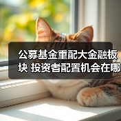 公募基金重配大金融板块 投资者配置机会在哪？