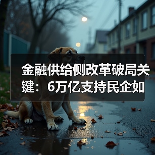 金融供给侧改革破局关键:6万亿支持民企如何落地?(图4) 金融供给侧改革破局关键:6万亿支持民企如何落地?(图4)