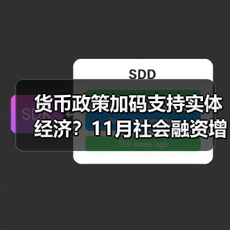 货币政策加码支持实体经济？11月社会融资增长解析