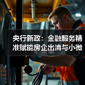 央行新政：金融服务精准赋能房企出清与小微企业纾困