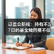 证监会新规:持有不足7日的基金赎回费不低于1.5%(图2) 证监会新规:持有不足7日的基金赎回费不低于1.5%(图2)