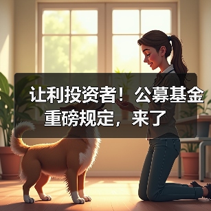 让利投资者！公募基金重磅规定，来了