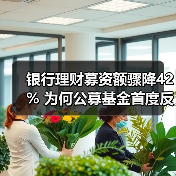 银行理财募资额骤降42% 为何公募基金首度反超存续规模?(图1) 银行理财募资额骤降42% 为何公募基金首度反超存续规模?(图1)