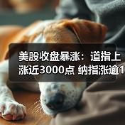 美股收盘暴涨：道指上涨近3000点 纳指涨逾12% 标普指数创08年来最大单日涨幅