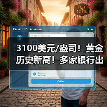 3100美元/盎司!黄金 历史新高!多家银行出手(图2) 3100美元/盎司!黄金 历史新高!多家银行出手(图2)