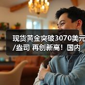 现货黄金突破3070美元/盎司 再创新高!国内金饰价格达934元/克(图2) 现货黄金突破3070美元/盎司 再创新高!国内金饰价格达934元/克(图2)