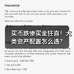 买币跌惨买金狂喜！大类资产配置怎么选？