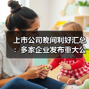 上市公司晚间利好汇总:多家企业发布重大公告(图4) 上市公司晚间利好汇总:多家企业发布重大公告(图4)