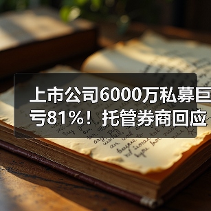 上市公司6000万私募巨亏81%！托管券商回应了什么？（图4）