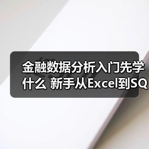 金融数据分析入门先学什么 新手从Excel到SQL的学习路径