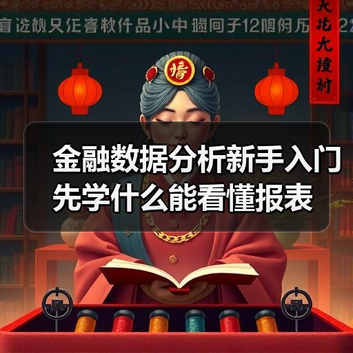 金融数据分析新手入门先学什么能看懂报表